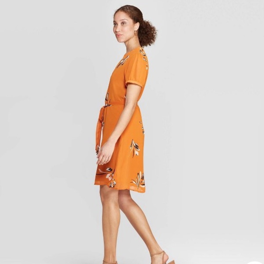 Orange summer dress